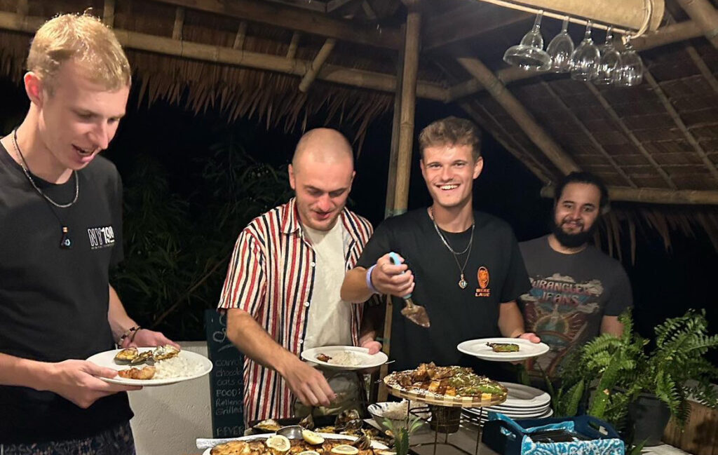 Buffet dinner in Boracay, The Philippines