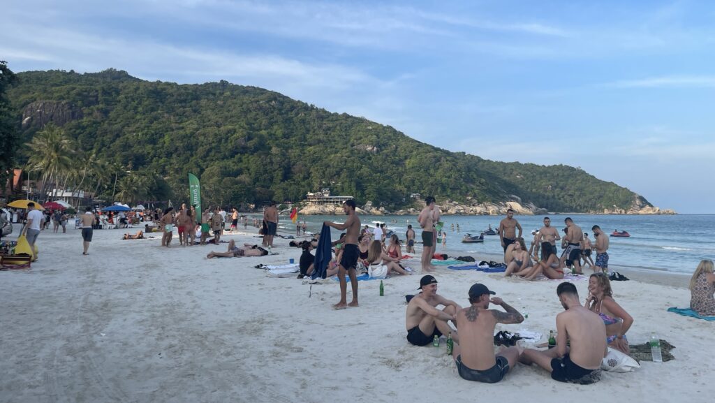 Haad Rin Beach in daytime, Koh Phangan, Thailand